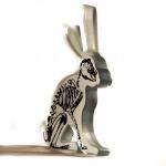 Xray Hare Glass Sculpture